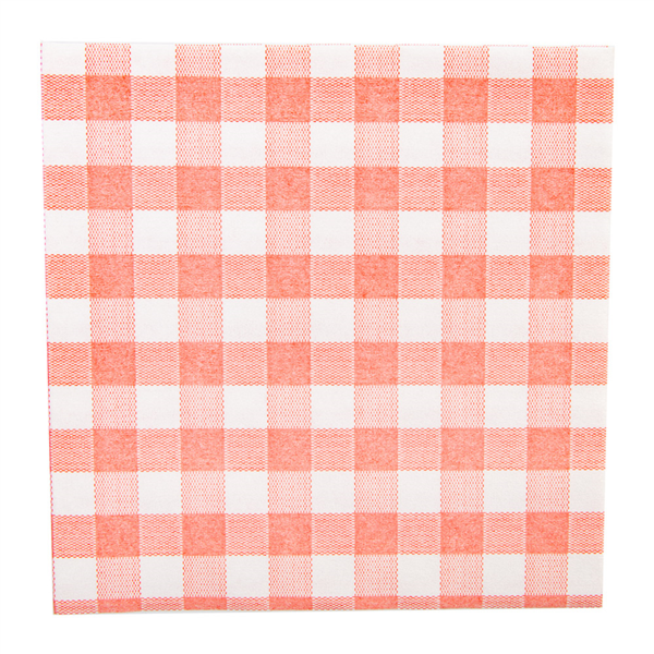 [228.55] SERVILLETAS 'LIKE LINEN - VICHY' 70 G/M2 40x40 CM ROJO SPUNLACE (600 UNID.)