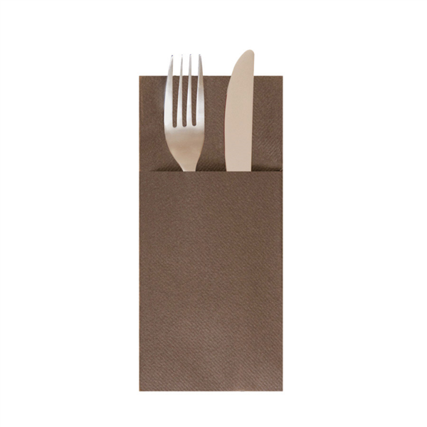 Servilletas Canguro 55 G/M2 40X40 Cm Chocolate Airlaid (700 Unid.)