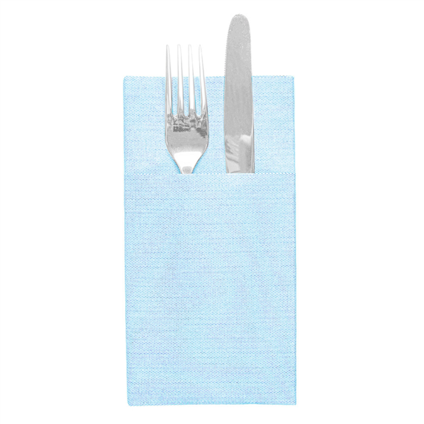 SERVILLETAS CANGURO 'LIKE LINEN' 70 G/M2 40x40 CM TURQUESA SPUNLACE (700 UNID.)