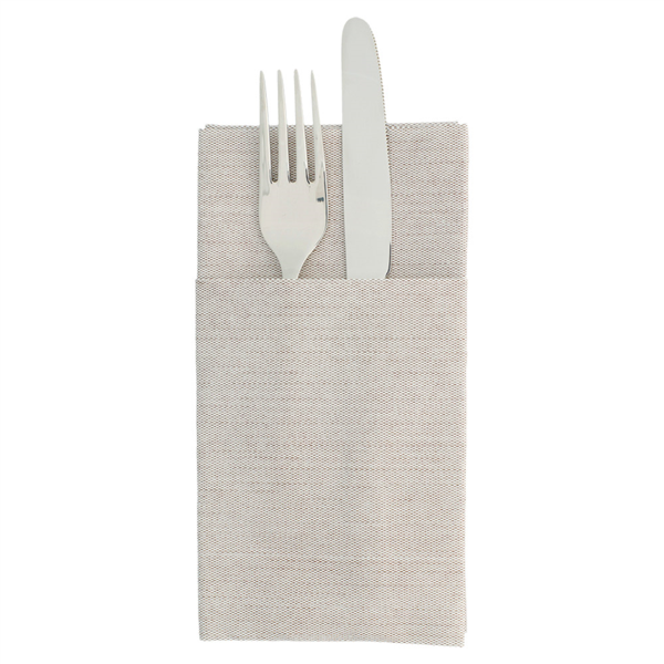 SERVILLETAS CANGURO 'LIKE LINEN' 70 G/M2 40x40 CM CHOCOLATE SPUNLACE (700 UNID.)