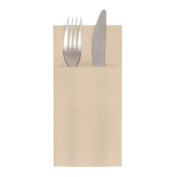 SERVILLETAS CANGURO 'ECO-BAMBOO' 70 G/M2 40x40 CM NATURAL BAMBÚ (700 UNID.)