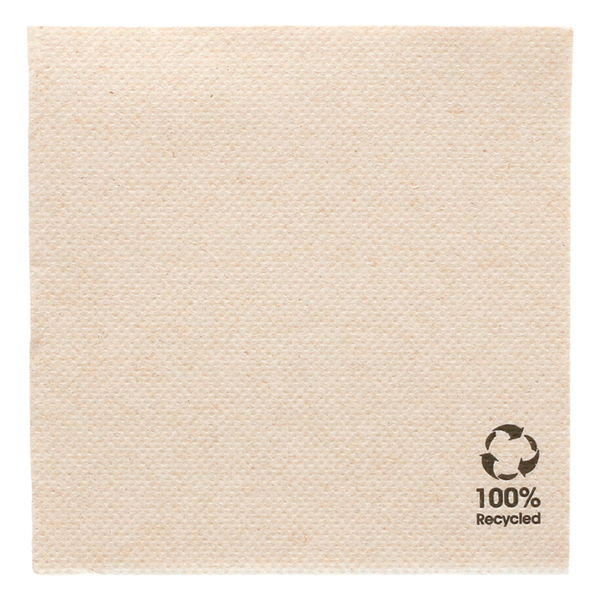 [191.09] Servilletas Ecolabel 'Double Point' 19 G/M2 20X20 Cm Natural Tissue Reciclado (2400 Unid.)