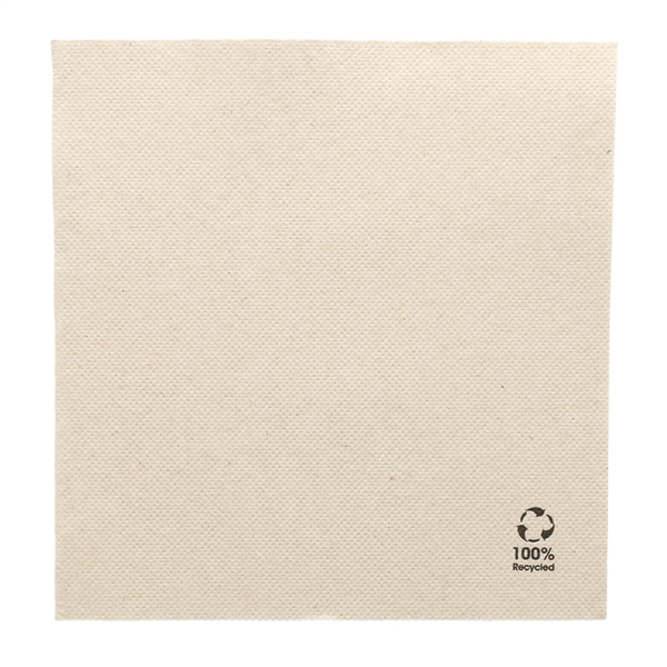 [191.10] SERVILLETAS ECOLABEL 'DOUBLE POINT' 19 G/M2 33x33 CM NATURAL TISSUE RECICLADO (1200 UNID.)