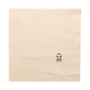 SERVILLETAS ECOLABEL 2 CAPAS 18 G/M2 30x30 CM NATURAL TISSUE RECICLADO (2400 UNID.)