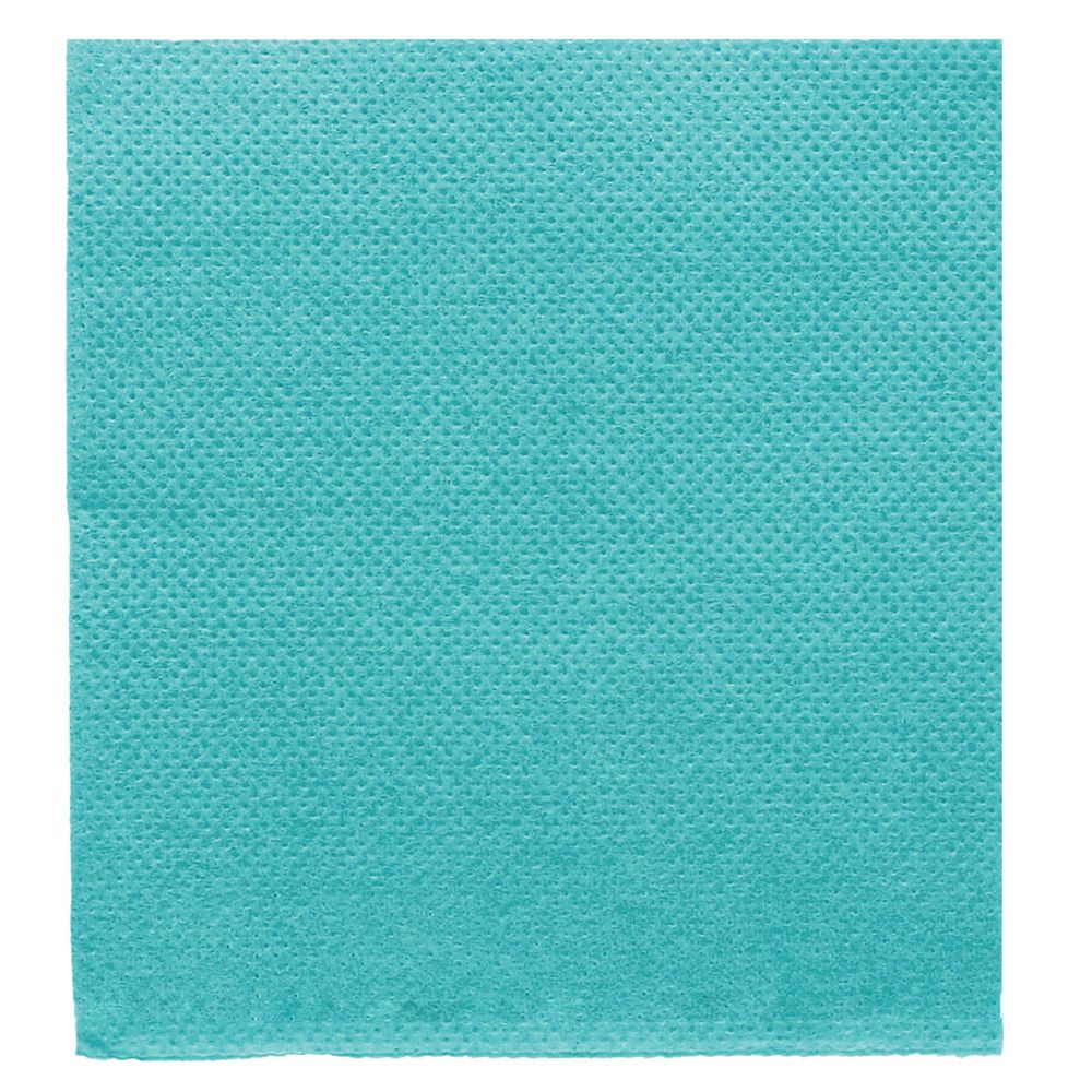 [153.97] SERVILLETAS ECOLABEL 'DOUBLE POINT' 18 G/M2 20x20 CM AZUL TURQUESA TISSUE (2400 UNID.)