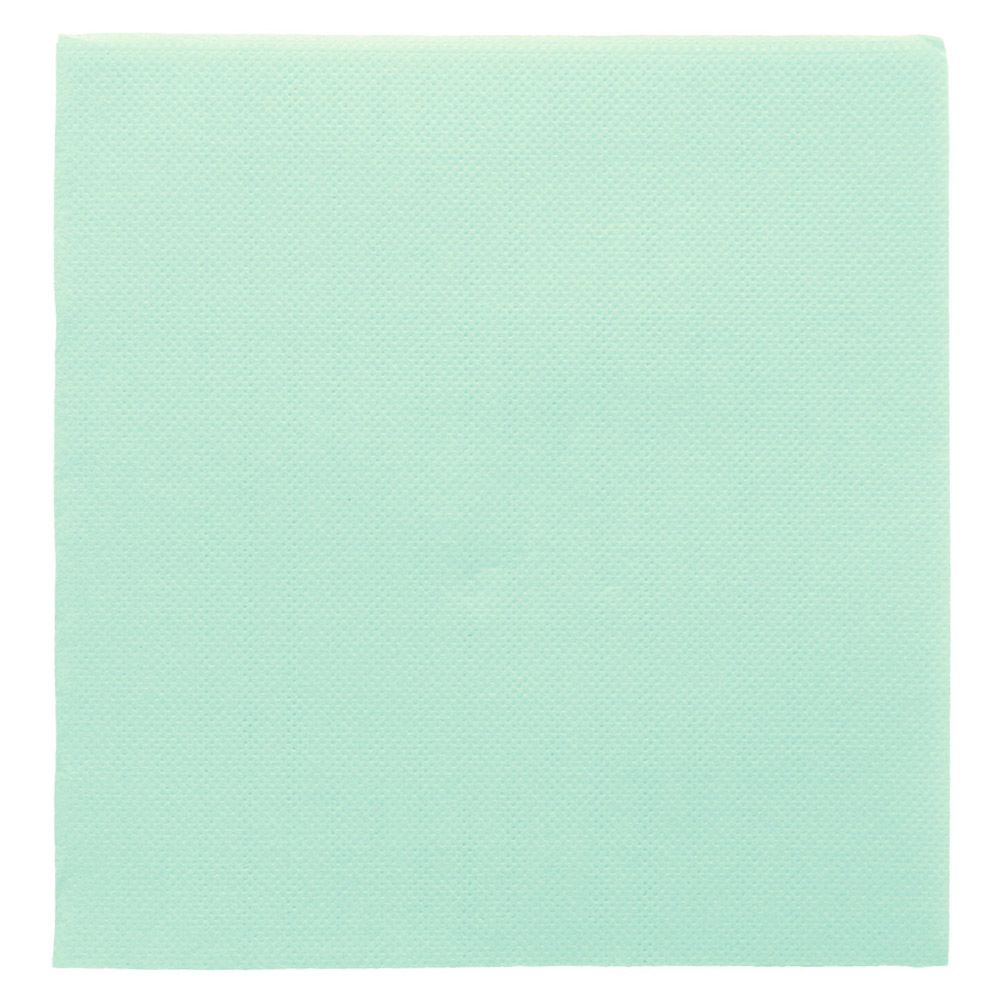[166.49] SERVILLETAS ECOLABEL 'DOUBLE POINT' 18 G/M2 33x33 CM VERDE AGUA TISSUE (1200 UNID.)