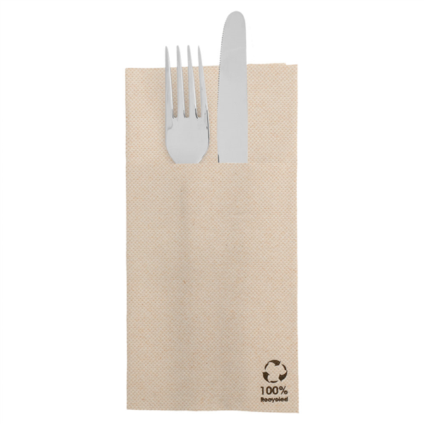 [230.76] Servilletas Canguro 'Ecolabel - Double Point' 19 G/M2 39X40 Cm Natural Tissue Reciclado (1400 Unid.)