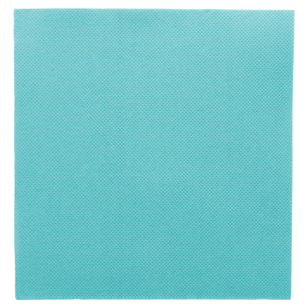 SERVILLETAS ECOLABEL 'DOUBLE POINT' 18 G/M2 33x33 CM AZUL TURQUESA TISSUE (1200 UNID.)