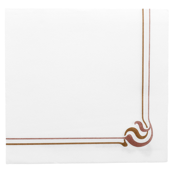 [114.04] SERVILLETAS ECOLABEL 'DOUBLE POINT - MAXIM' 18 G/M2 40x40 CM BLANCO TISSUE (1200 UNID.)