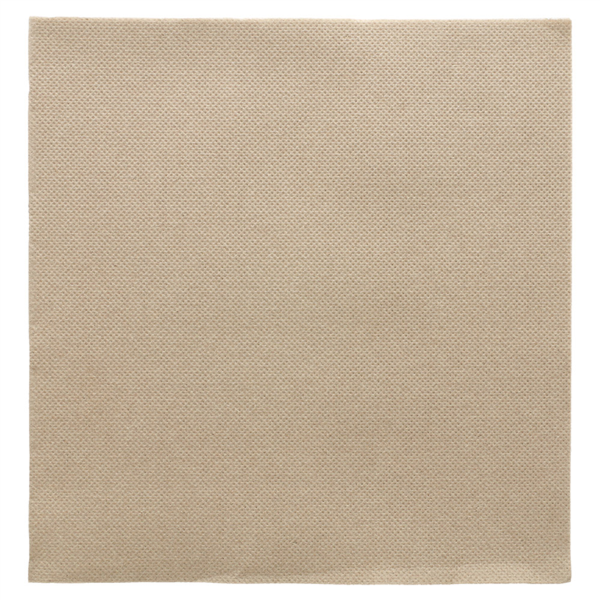 SERVILLETAS ECOLABEL 'DOUBLE POINT' 18 G/M2 39x39 CM TAUPE TISSUE (1200 UNID.)