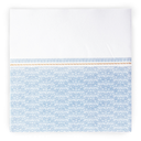 Servilletas 'Like Linen - Azur' 70 G/M2 40X40 Cm Blanco/Azul Spunlace (600 Unid.)