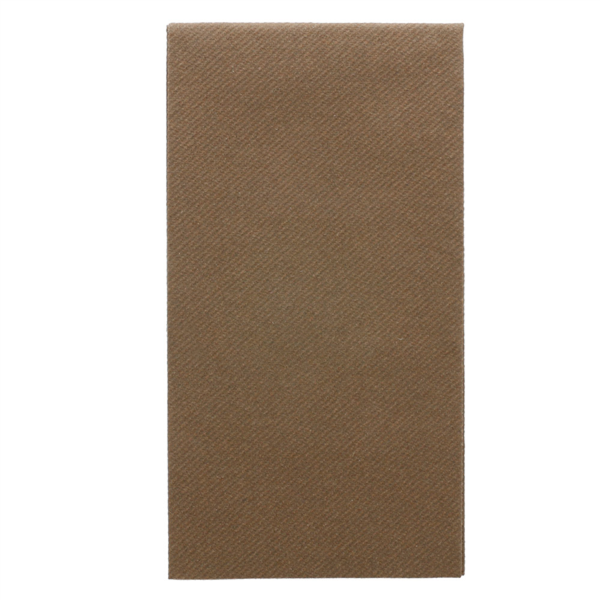 SERVILLETAS PLEGADO 1/8 55 G/M2 40x40 CM CHOCOLATE AIRLAID (750 UNID.)