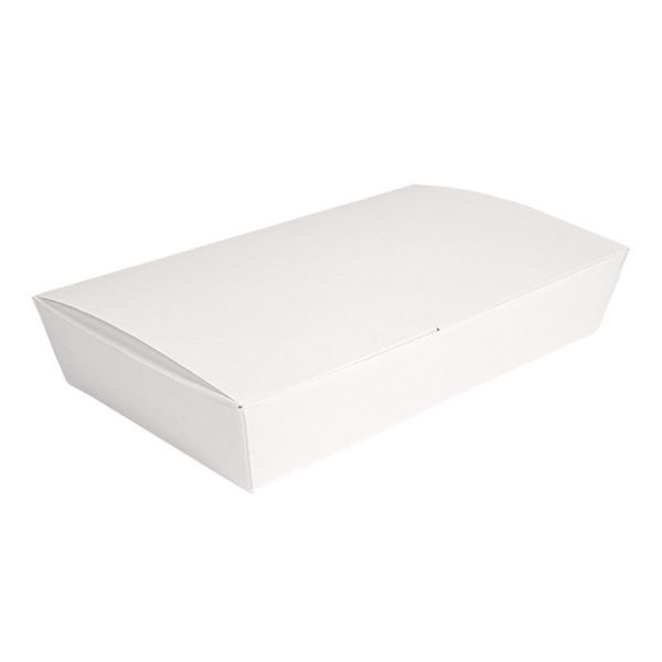 [264.05] CAJAS "LUNCH BOX" TAPA 'THEPACK' 1700 ML 220 G/M2 + 19M 27,5x16,5x5 CM BLANCO CARTÓN ONDULADO NANO-MICRO + ALUMINIO (240 UNID.)