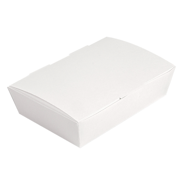[264.07] CAJAS "LUNCH BOX" TAPA 'THEPACK' 1000 ML 220 G/M2 + 19M 20,5x14,6x5 CM BLANCO CARTÓN ONDULADO NANO-MICRO + ALUMINIO (360 UNID.)