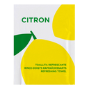 TOALLITAS REFRESCANTES "CITRON" 45 G/M2 6x8 CM BLANCO CELULOSA (2000 UNID.)