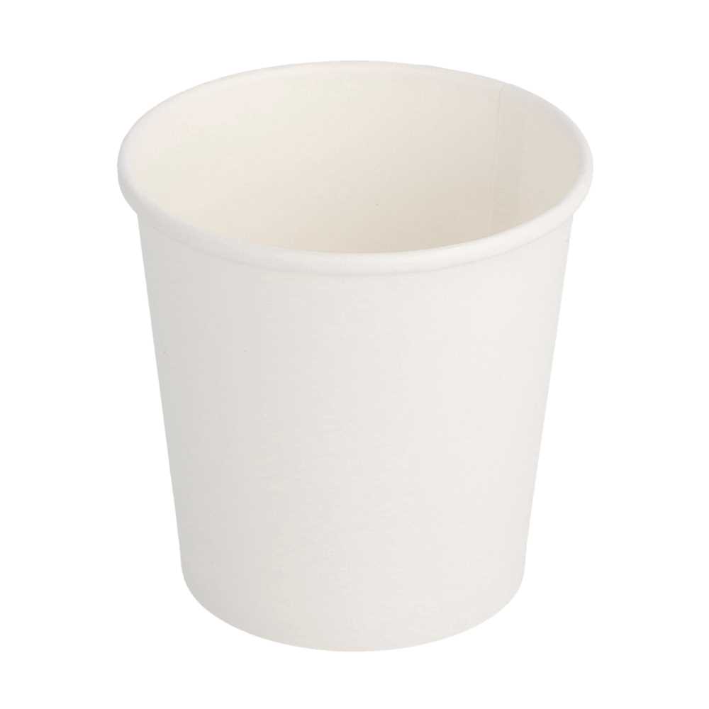 [228.94] VASOS BEBIDAS CALIENTES 1 PARED 120 ML 230 + 18 PE G/M2 Ø6,2/4,5x6 CM BLANCO CARTONCILLO (1000 UNID.)