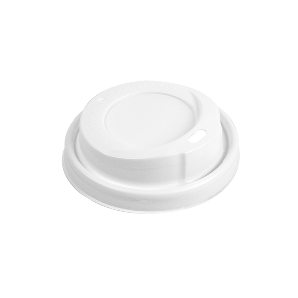 [222.03] TAPAS ALTAS PARA VASOS 240 ML BLANCO PS (1000 UNID.)