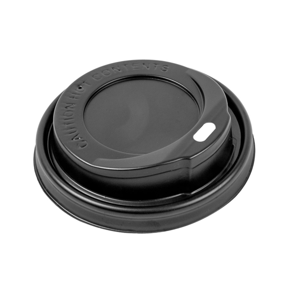 Tapas Altas Para Vasos 240 Ml Negro Ps (1000 Unid.)