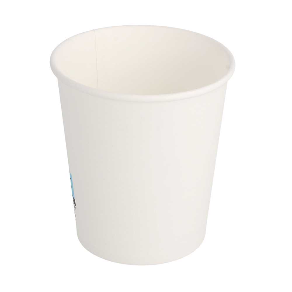 [228.95] VASOS BEBIDAS CALIENTES 1 PARED 180 ML 260 + 18 PE G/M2 Ø7,2/5,3x7,8 CM BLANCO CARTONCILLO (1000 UNID.)