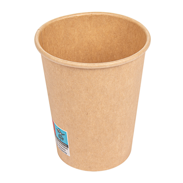 [232.99] VASOS BEBIDAS CALIENTES 1 PARED 180 ML 260 + 18 PE G/M2 Ø7,2/5,3x7,8 CM MARRÓN CARTONCILLO (1000 UNID.)