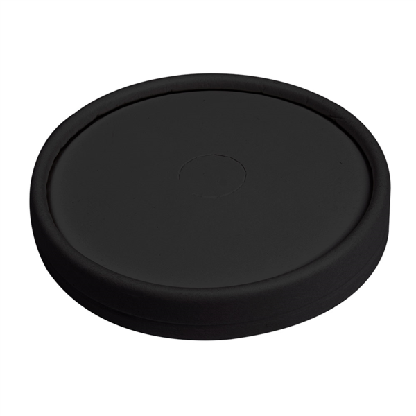 [251.76] TAPAS PARA VASOS 280 G/M2 + PE Ø 9 CM NEGRO CARTONCILLO (1000 UNID.)