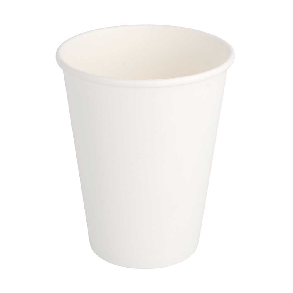 VASOS BEBIDAS CALIENTES 1 PARED 360 ML 300 + 18 PE G/M2 Ø9/6x11 CM BLANCO CARTONCILLO (900 UNID.)