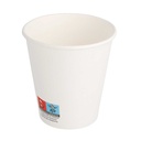 Vasos Bebidas Calientes 1 Pared 300 Ml 300 + 18 Pe G/M2 Ø9/6X9,5 Cm Blanco Cartoncillo (1000 Unid.)