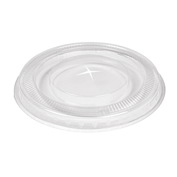 [231.39] TAPAS PLANAS CON CRUZ PARA 224.02 Ø 9,5x0,8 CM TRANSPARENTE PLA (800 UNID.)