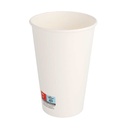 VASOS BEBIDAS CALIENTES 1 PARED 480 ML 300 + 18 PE G/M2 Ø9/6x13,2 CM BLANCO CARTONCILLO (1000 UNID.)