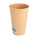 VASOS BEBIDAS CALIENTES 1 PARED 480 ML 300 + 18 PE G/M2 Ø9/6x13,2 CM MARRÓN CARTONCILLO (1000 UNID.)