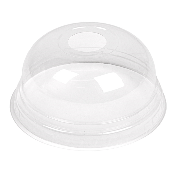 [231.34] TAPAS CÚPULA CON ORIFICIO 223.99 Ø 7,8x3,9 CM TRANSPARENTE PLA (1250 UNID.)