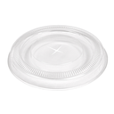 TAPAS PLANAS CON CRUZ PARA 223.99 Ø 7,8x0,8 CM TRANSPARENTE PLA (1250 UNID.)
