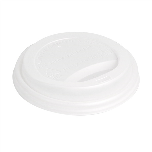 [227.73] TAPAS PARA VASOS 360 ML 'BIODEGRADABLE' BLANCO CPLA (1000 UNID.)