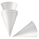 CONOS AGUA 120 ML 120 G/M2 Ø 6,4x8,7 CM BLANCO PAPEL (5000 UNID.)