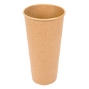 VASOS 22 OZ - 660 ML 18PE + 250 + 18PE G/M2 Ø9/6x17 CM MARRÓN CARTONCILLO (1000 UNID.)
