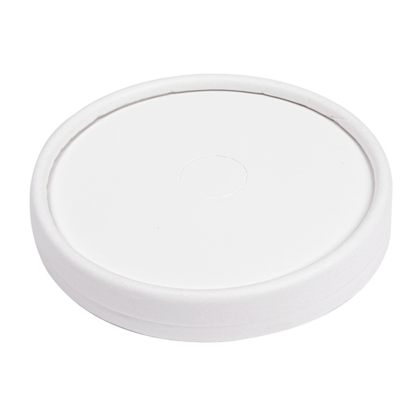 [251.75] Tapas Para Vasos 280 G/M2 + Pe Ø 9 Cm Blanco Cartoncillo (1000 Unid.)