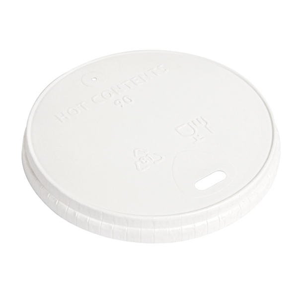Tapas Para Vasos 310 G/M2 Ø 9 Cm Blanco Cartoncillo (1000 Unid.)