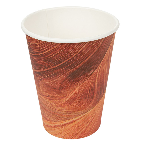 [255.06] VASOS BEBIDAS CALIENTES 1 PARED 'ARIZONA' 480 ML 300 + 18 PE G/M2 Ø9/6x13,2 CM MARRÓN CARTONCILLO (1000 UNID.)