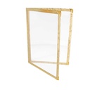 Menú "Americano" Din-A5 2 Cuerpos Oro Pvc (1 Unid.)