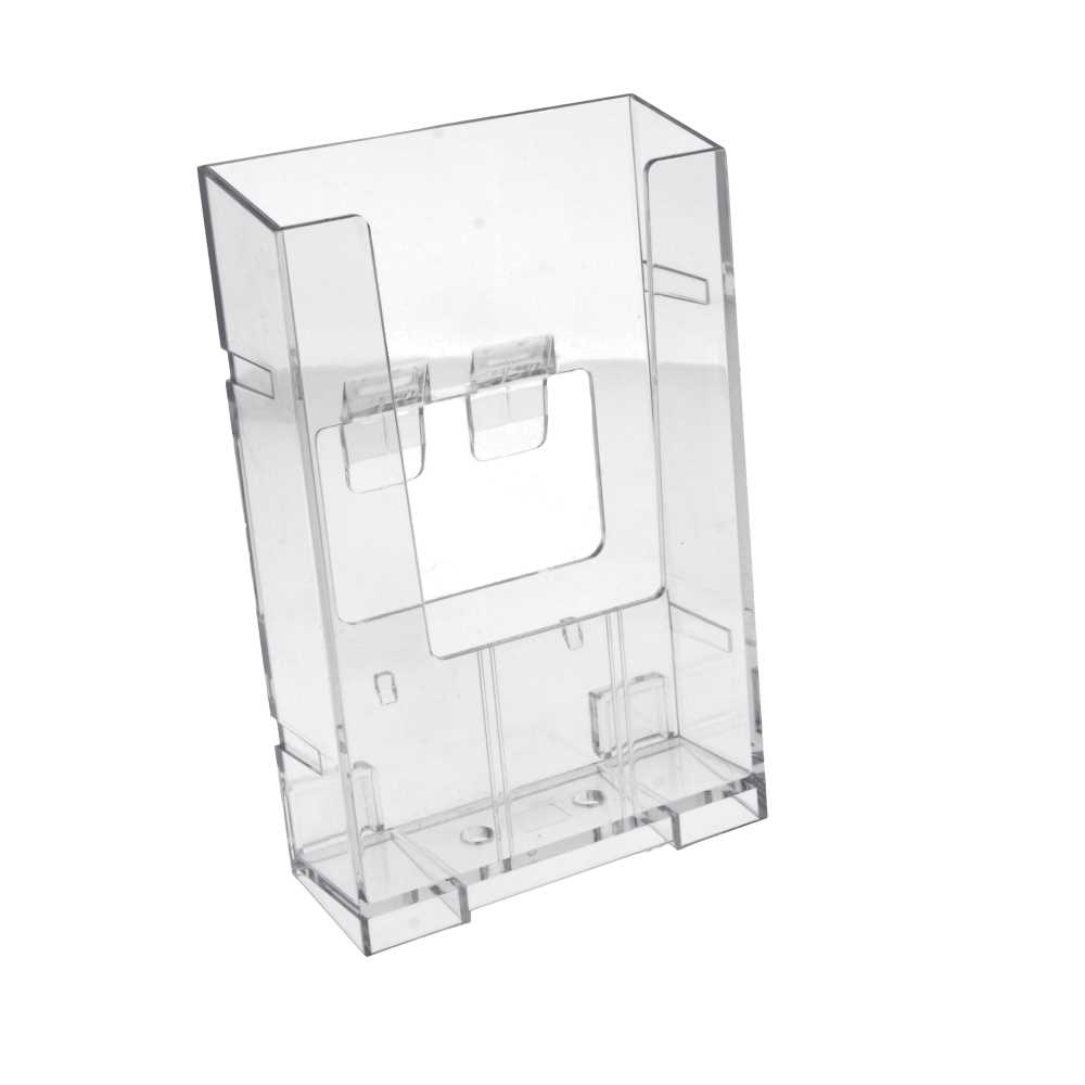 [199.81] Porta Folletos 1/3 Din-A4 10,5X15,7X6,5 Cm Transparente Ps (12 Unid.)