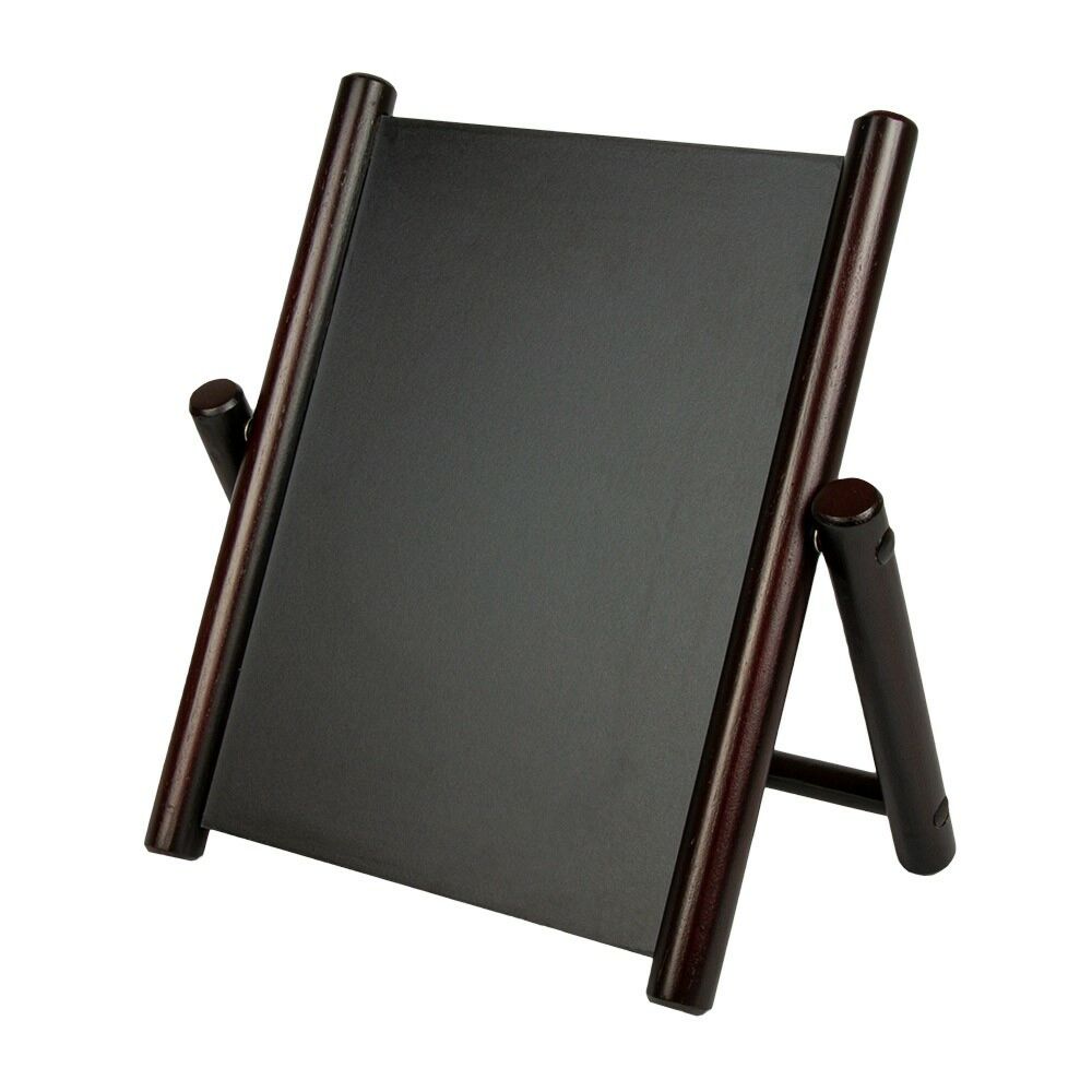 [162.62] Pizarra / Cartel Sobremesa 32X32 Cm Negro Madera (1 Unid.)