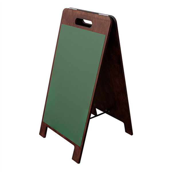 [250.50] PIZARRA EN ÁNGULO 2 CARAS MAGNETICAS 38x45x78 CM VERDE MADERA (1 UNID.)