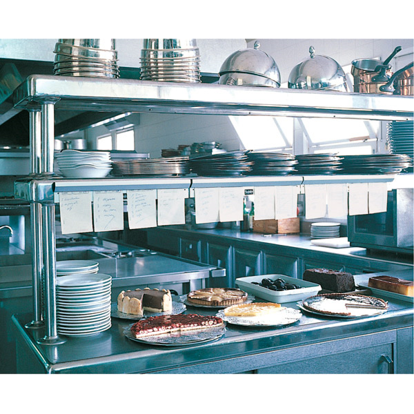 [177.41] RACK DESLIZANTE COMANDAS 61x5,4 CM PLATEADO INOX (1 UNID.)