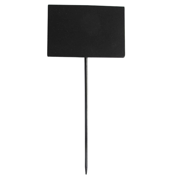 5 U. PICKS PIZARRAS RECTANGULARES 8x5,4x18 CM NEGRO BAMBÚ (1 UNID.)