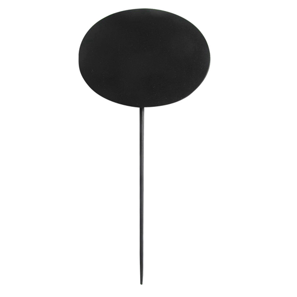 5 U. Picks Pizarras Ovales 8X6X18 Cm Negro Bambú (1 Unid.)