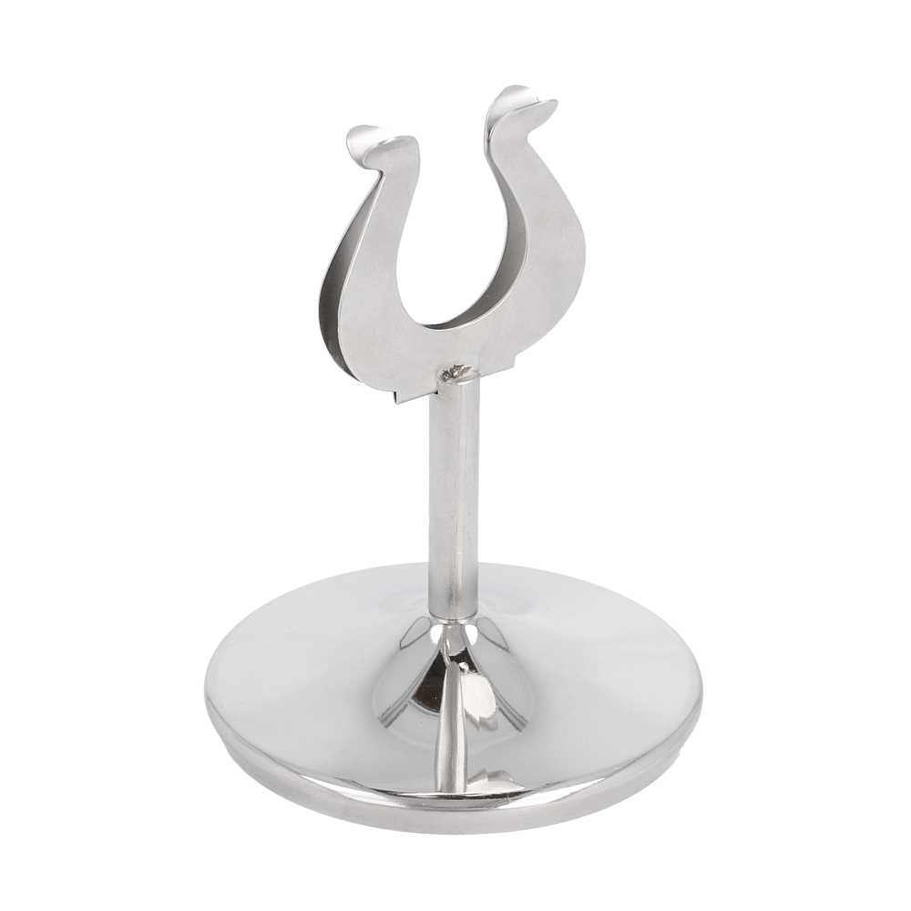 [179.73] Atril Para Numeración Sobremesa Ø7,2X10,2 (H) Cm Plateado Inox (1 Unid.)