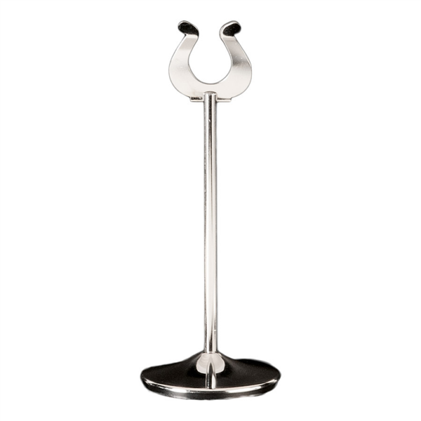 [179.72] ATRIL PARA NUMERACIÓN SOBREMESA Ø7,2x19,5 (h) CM PLATEADO INOX (1 UNID.)