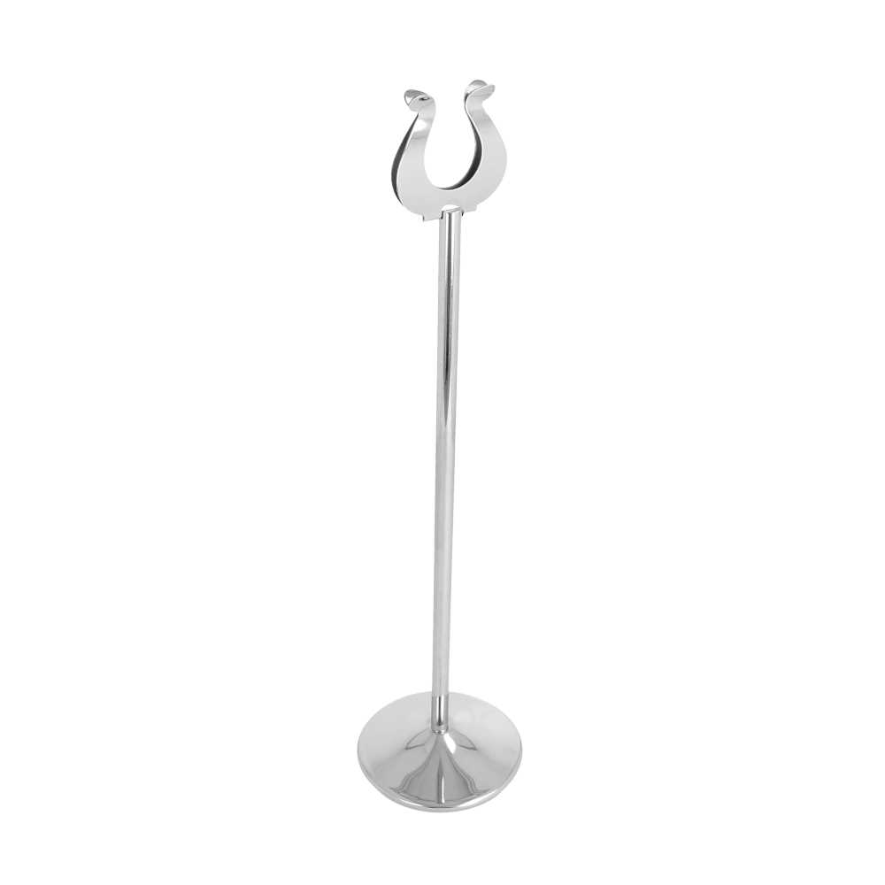 [124.04] Atril Para Numeración Sobremesa Ø7,2X30 (H) Cm Plateado Inox (1 Unid.)