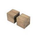 2 U. SOPORTES CÚBICOS PARA PIZARRAS 4,8 CM NATURAL MADERA (8 UNID.)