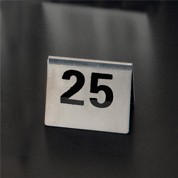 [162.04] NÚMEROS PARA MESA DEL 26 AL 50 7,5x5,5 CM PLATEADO INOX (1 UNID.)